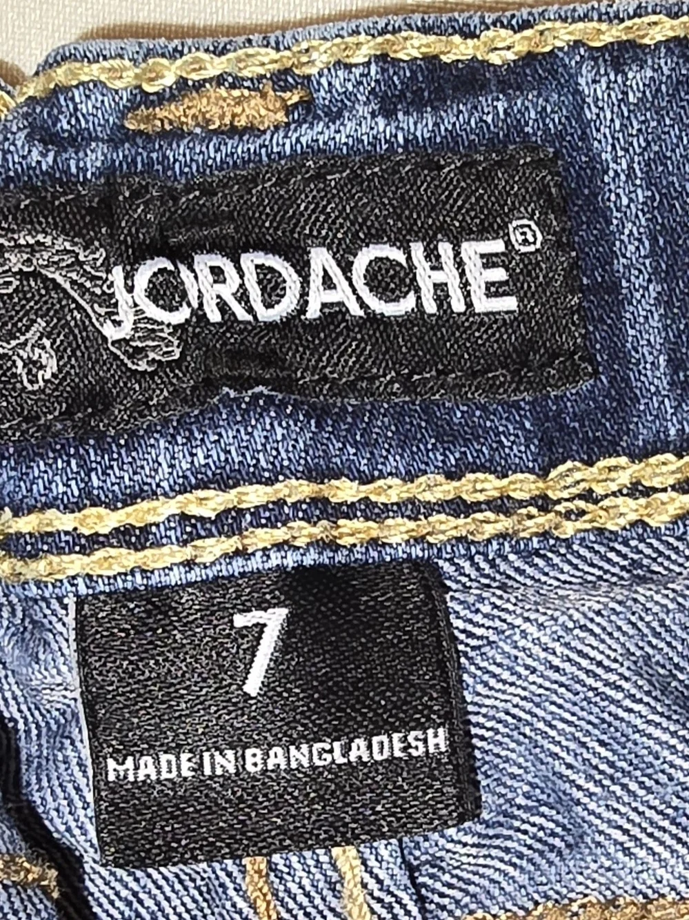 Jordache Girls Denim Bermuda Shorts with Lace Trim Size 7